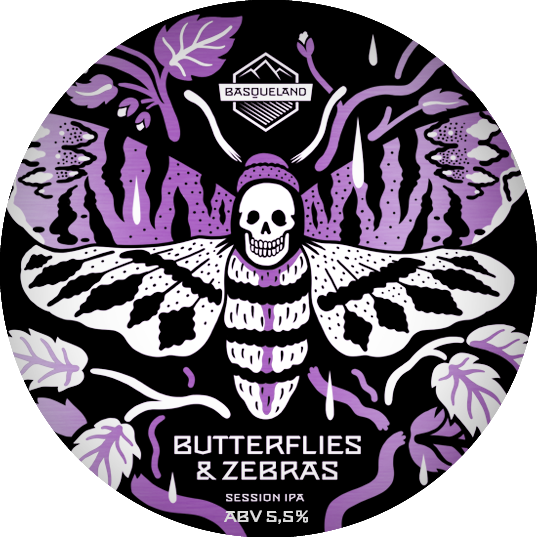 Butterflies & Zebras Session IPA LATA 440ml (4-pack) - Basqueland Brewing