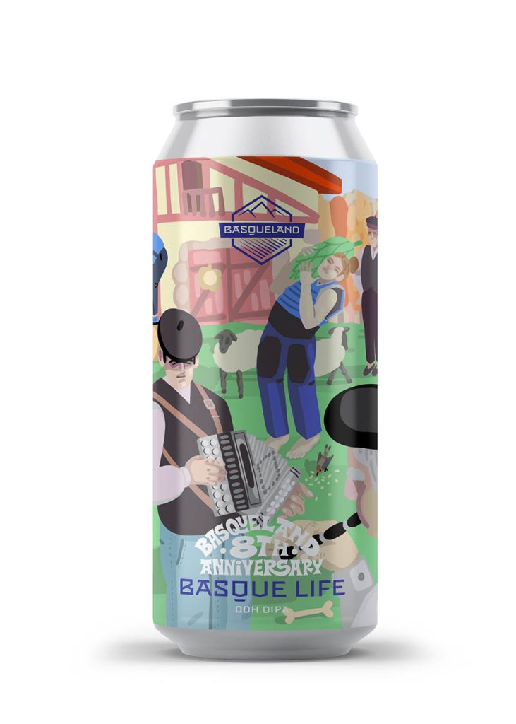 Basque Life Cerveza Basque Life - DDH Double IPA | 8% ABV | Basqueland