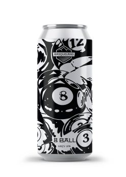 cerveza artesanal basqueland 8 ball hazy IPA lata