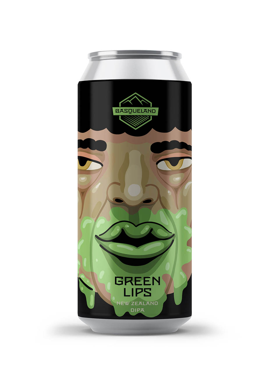 basqueland_cerveza_artesanal_green_lips_NZ_double_IPA_craft_beer_can_440ml cerveza artesanal basqueland green lips double IPA lata