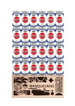cerveza sin alcohol basqueland hero hazy IPA craft beer caja 24 unidades
