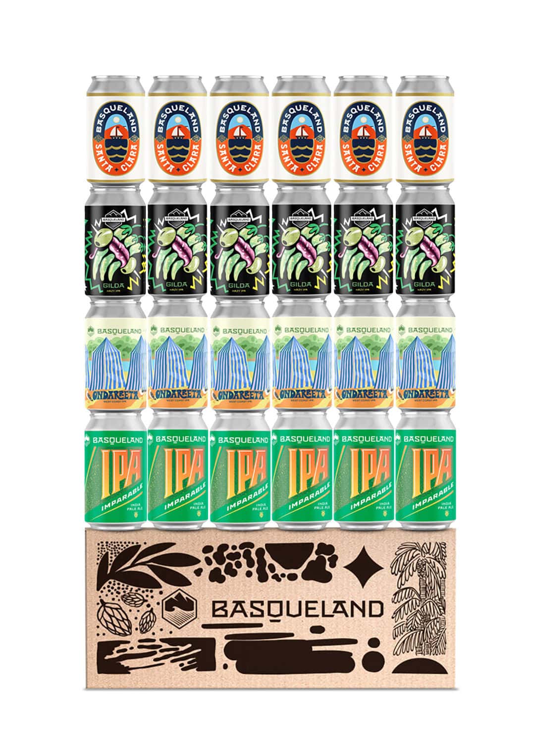 pack de cervezas degustacion basqueland brew bites box