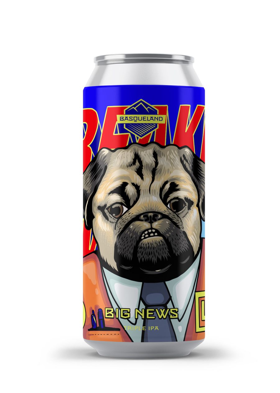 cerveza basqueland big news triple IPA lata 440 ml