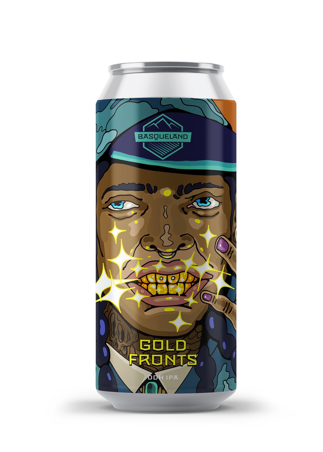 basqueland_cerveza_artesanal_gold_fronts_ddh_ipa_craft_beer_can_44cl cerveza basqueland gold fronts ddh IPA lata 440 ml