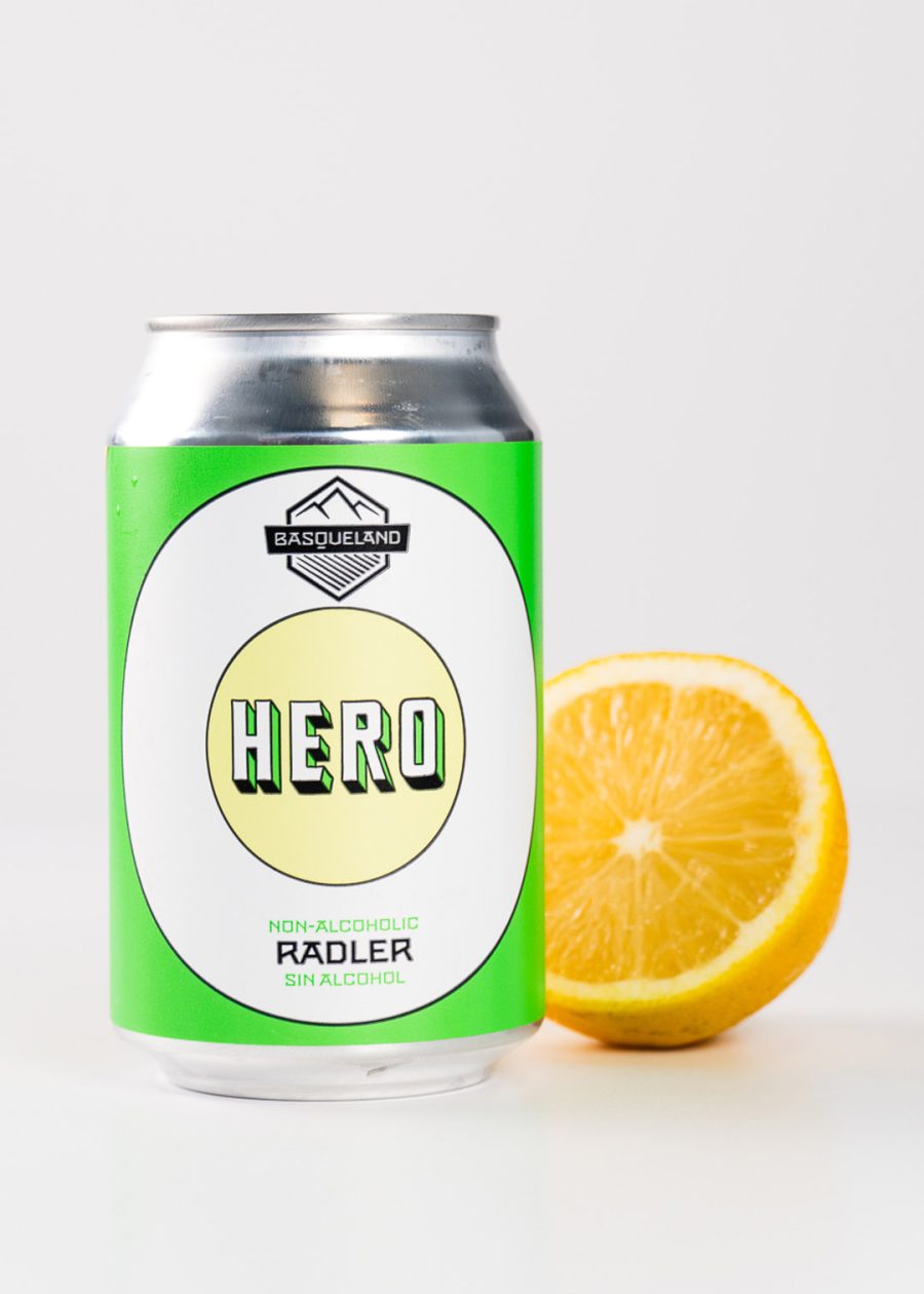 cerveza radler sin alcohol Basqueland Hero Radler lata 330 ml