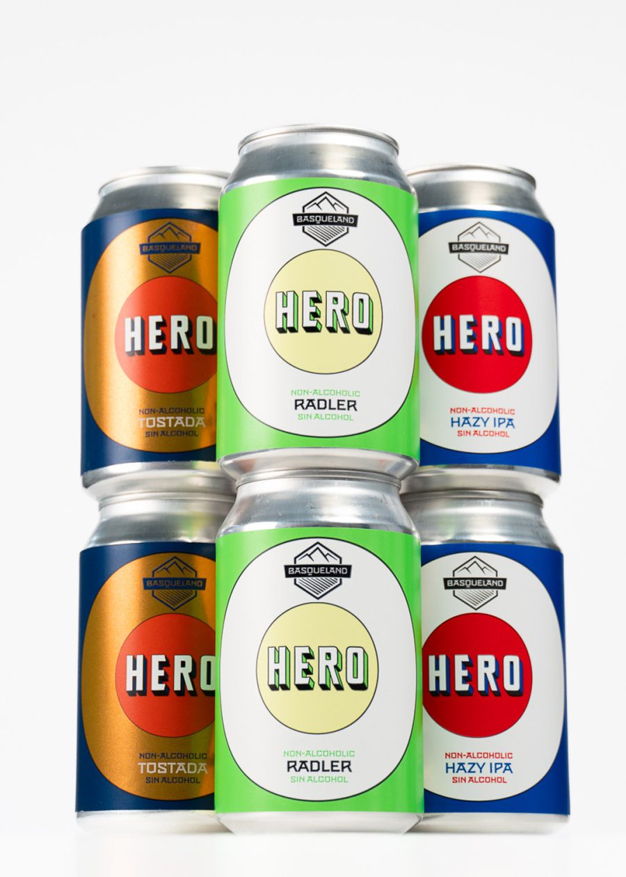 cerveza radler sin alcohol Basqueland Hero Radler hero IPA hero tostada pack cerveaz sin alcohol lata 330 ml