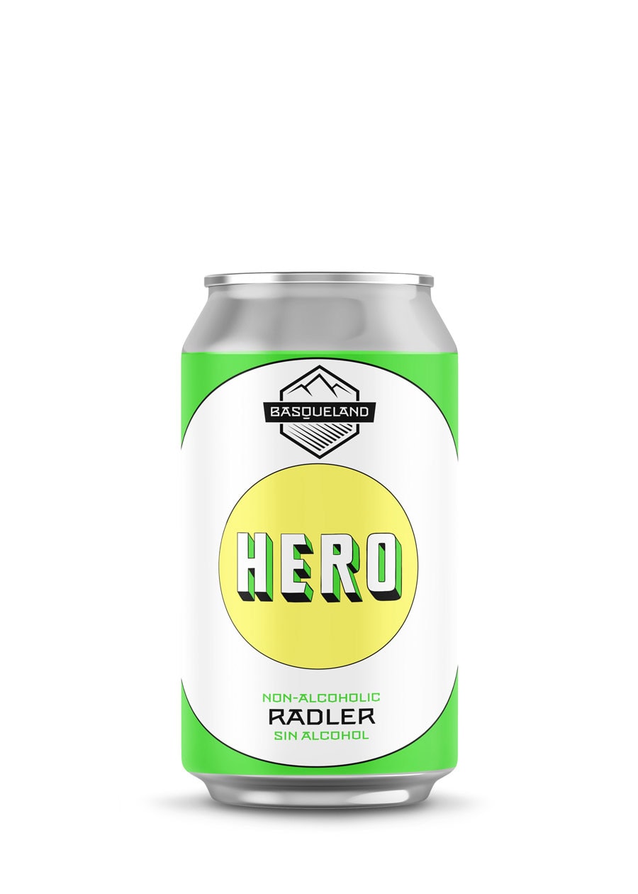 cerveza radler sin alcohol Basqueland Hero Radler lata 330 ml