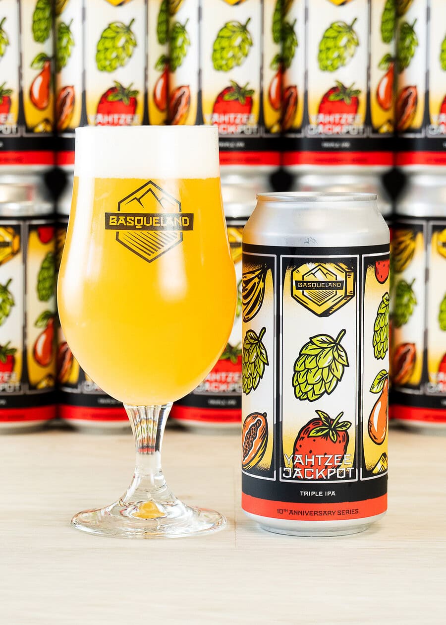 cerveza craft beer basqueland yahtzee jackpot triple IPA lata 440 ml