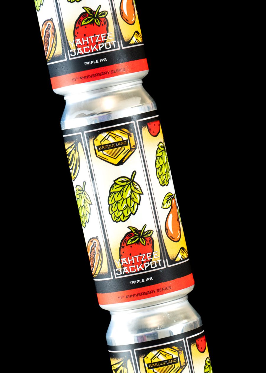 cerveza craft beer basqueland yahtzee jackpot triple IPA lata 440 ml
