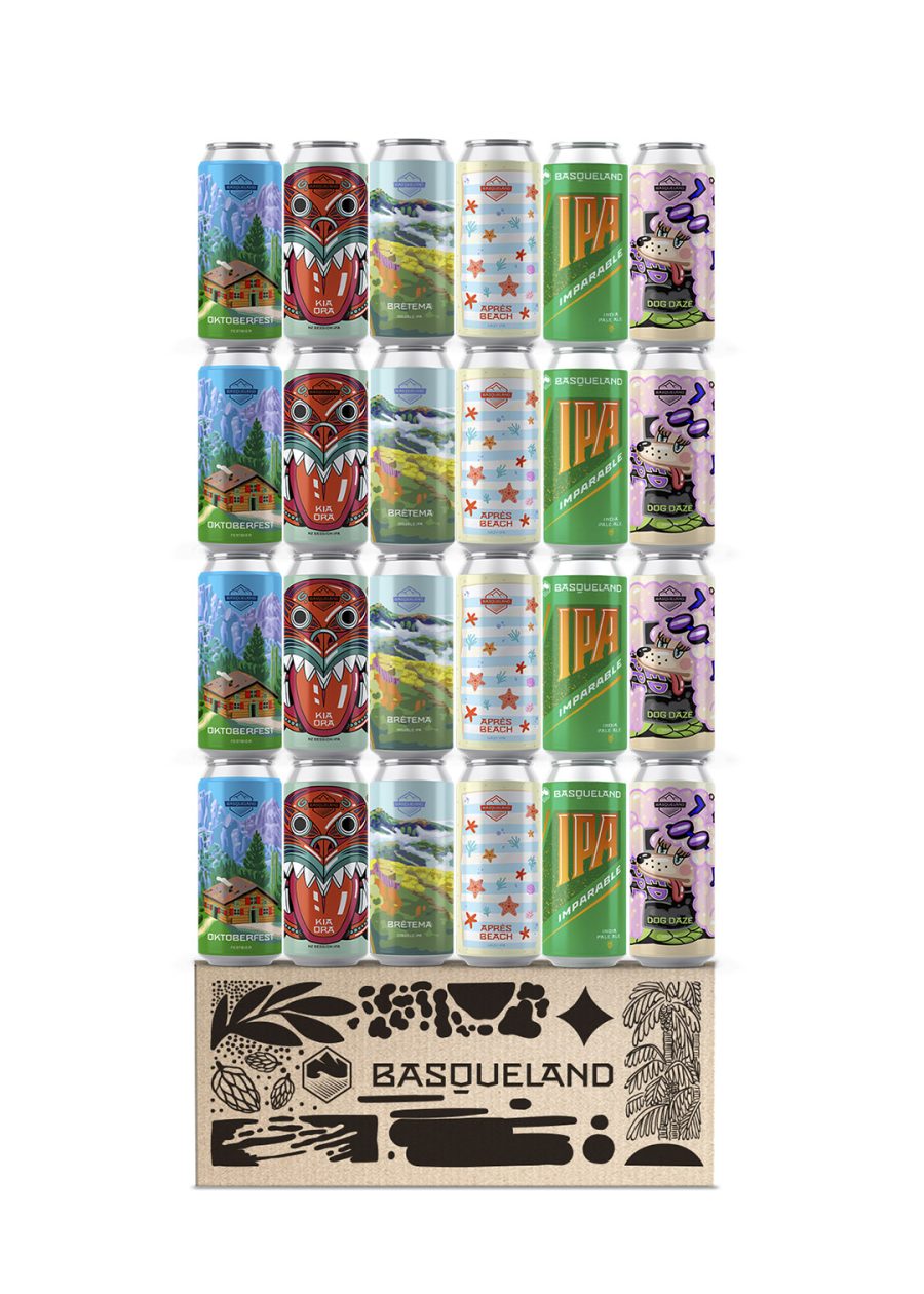 pack degustación de cerveza basqueland 24 latas
