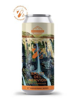 cerveza artesanal premium 10º aniversario basqueland salto del nervión doble IPA lata 440ml colaboración Prizm