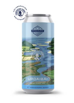 cerveza artesanal premium 10º aniversario basqueland urdaibai west coast IPA lata 440ml colaboración Northern Monk