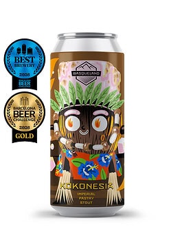 cerveza artesanal premium basqueland kokonesia imperial pastry stout lata 440ml medalla de oro barcelona beer challenge 2026