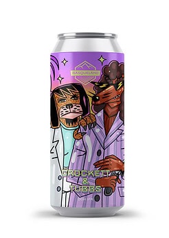 cerveza artesanal premium basqueland crockett tubbs DDH IPA lata 440ml diseño marcos navarro