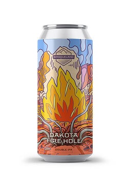 cerveza artesanal premium basqueland dakota fire hole double IPA lata 440ml diseño marcos navarro