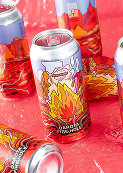 cerveza artesanal premium basqueland dakota fire hole double IPA lata 440ml diseño marcos navarro 2