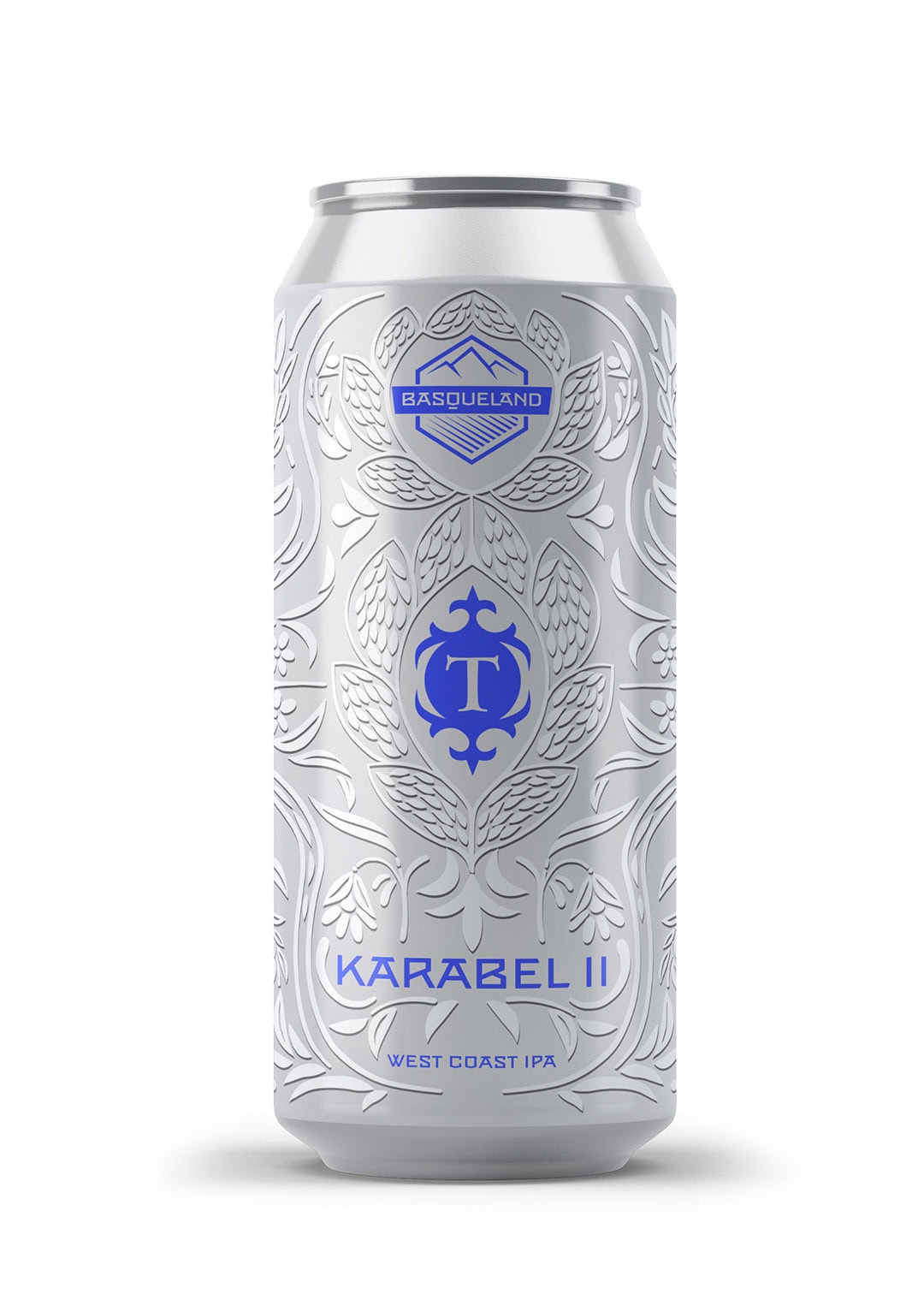 cerveza artesanal premium basqueland karabel west coast IPA lata 440ml diseño marcos navarro