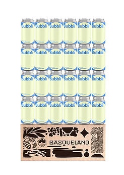agua con gas lupulada Basqueland Bubbli Alpine Citra lata 33cl caja 24 unidades