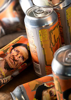 cerveza artesanal premium basqueland aizkolari red rye IPA lata 440ml diseño marcos navarro