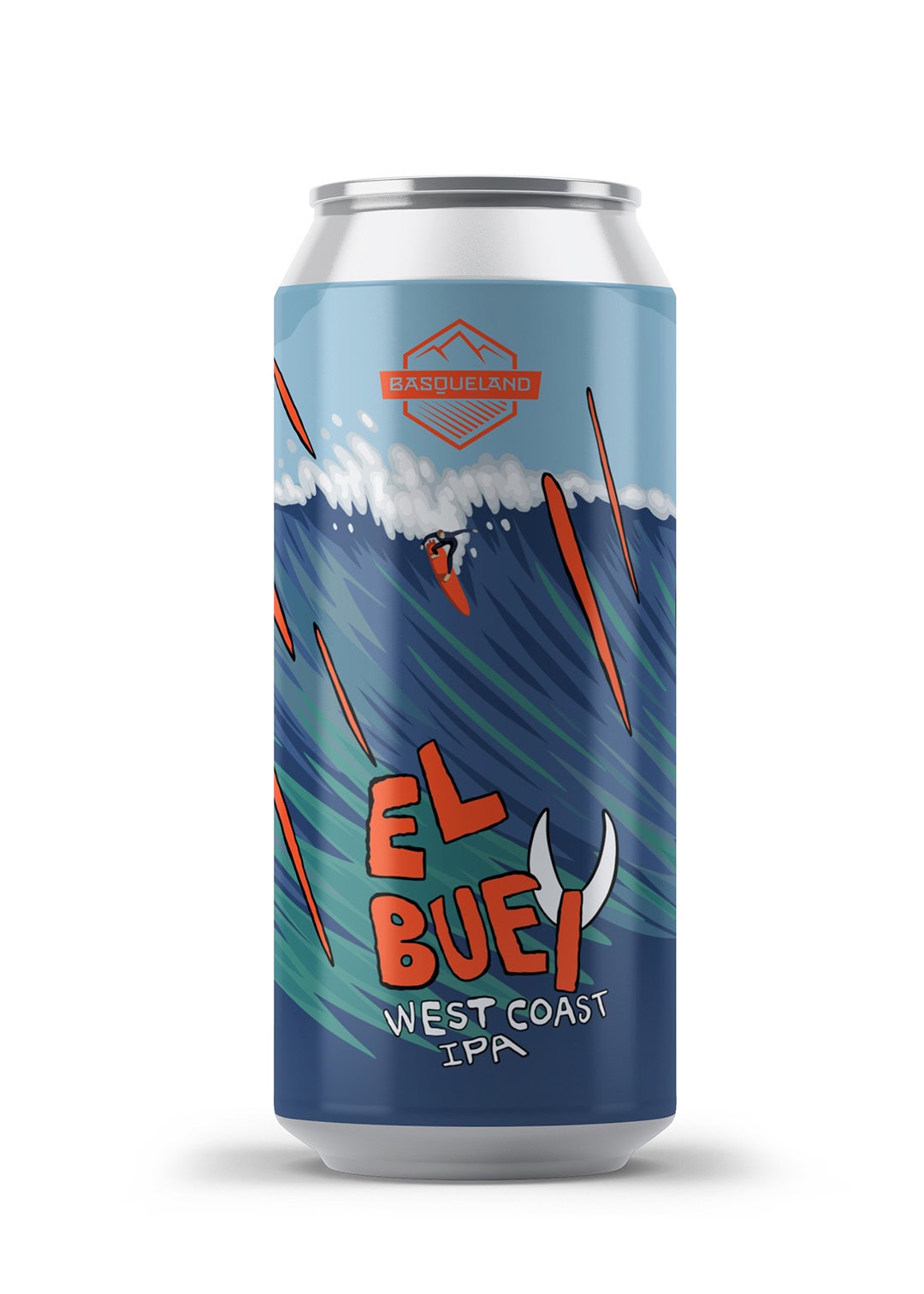cerveza artesanal premium basqueland el buey west coast IPA lata 440ml