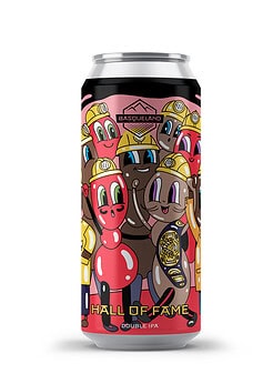 cerveza artesanal premium basqueland hall of fame double IPA lata 440ml diseño marcos navarro