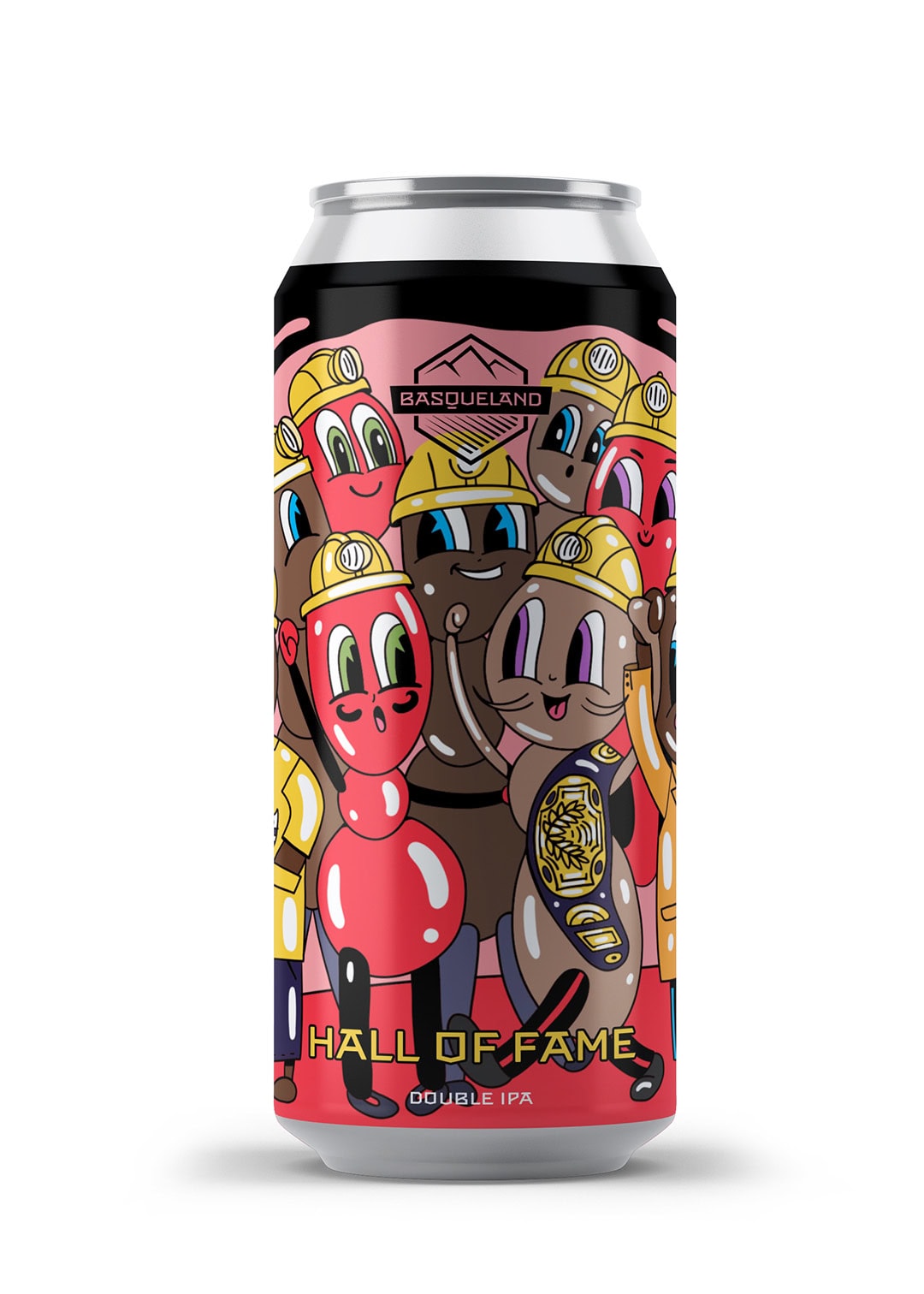 cerveza artesanal premium basqueland hall of fame double IPA lata 440ml diseño marcos navarro