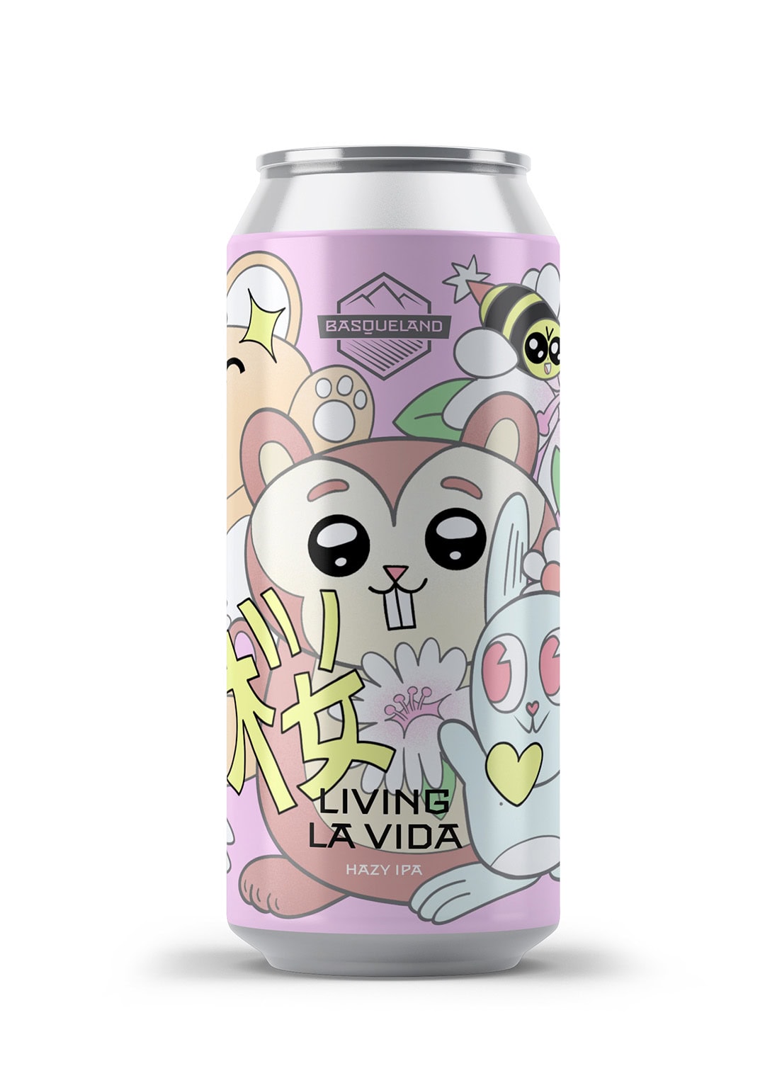 cerveza artesanal premium basqueland living la vida hazy IPA lata 440ml