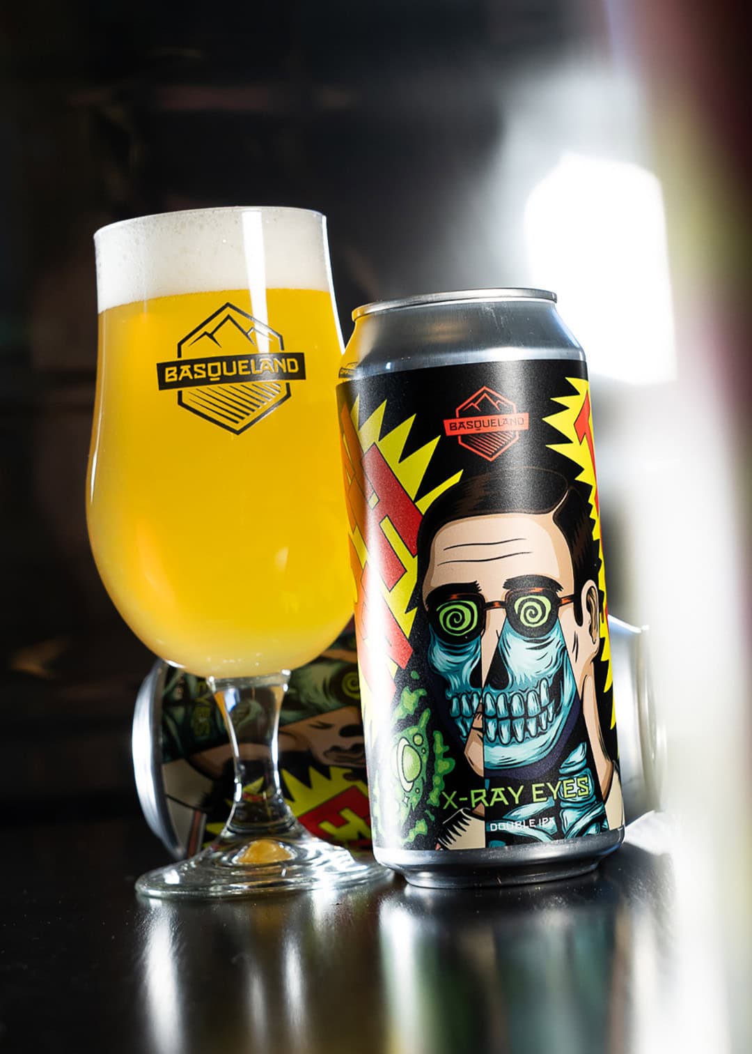 cerveza artesanal premium basqueland x-ray eyes double IPA lata 440ml