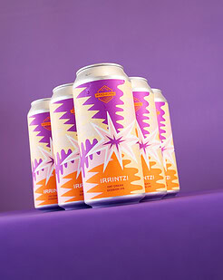cerveza artesanal premium basqueland irrintzi oat cream session IPA lata 440ml diseño marcos navarro