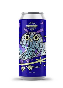 cerveza artesanal premium basqueland gautxori hazy india pale ale lata ilustración marcos navarro