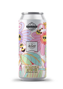 cerveza artesanal basqueland golden state extra pale ale lata ilustración marcos navarro