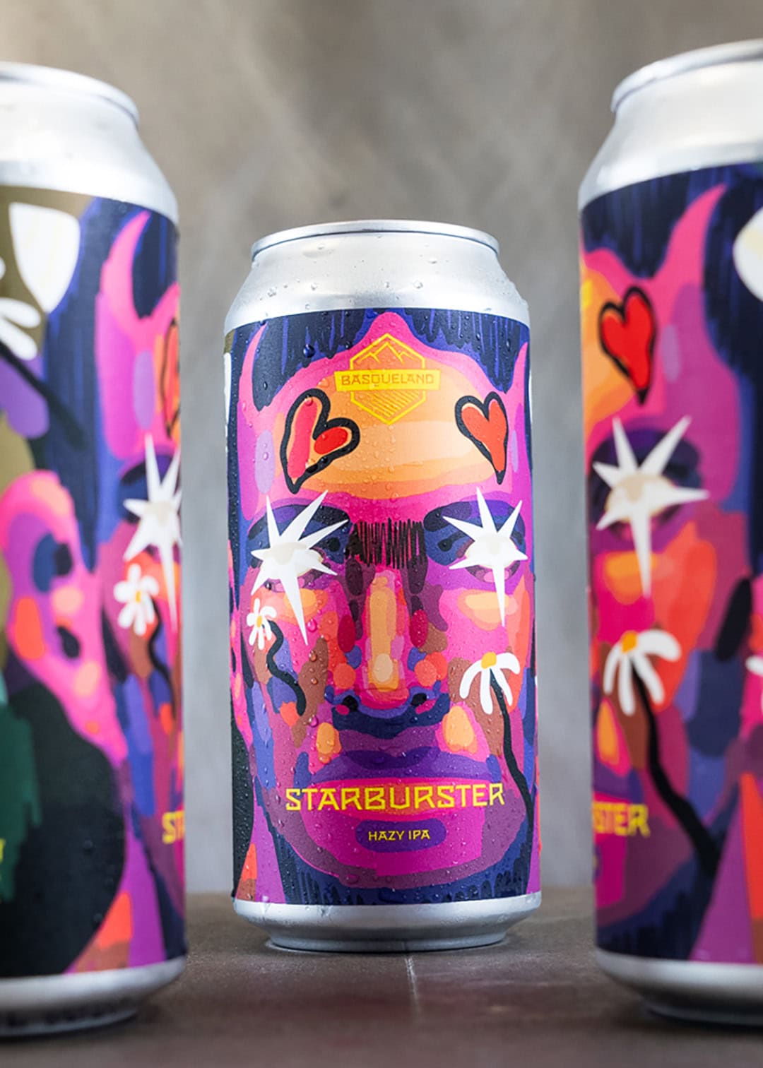 cerveza artesanal basqueland starburster hazy india pale ale lata ilustración marcos navarro