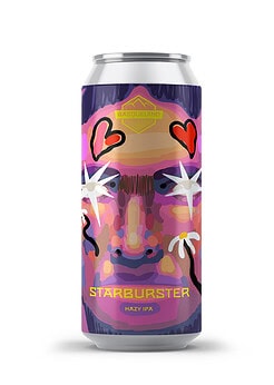 cerveza artesanal basqueland starbusters hazy india pale ale lata ilustración marcos navarro