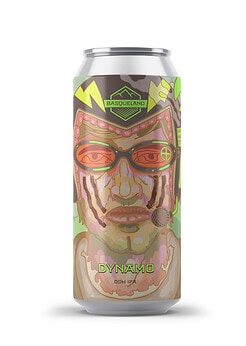 cerveza artesanal premium basqueland dynamo ddh india pale ale lata ilustración marcos navarro