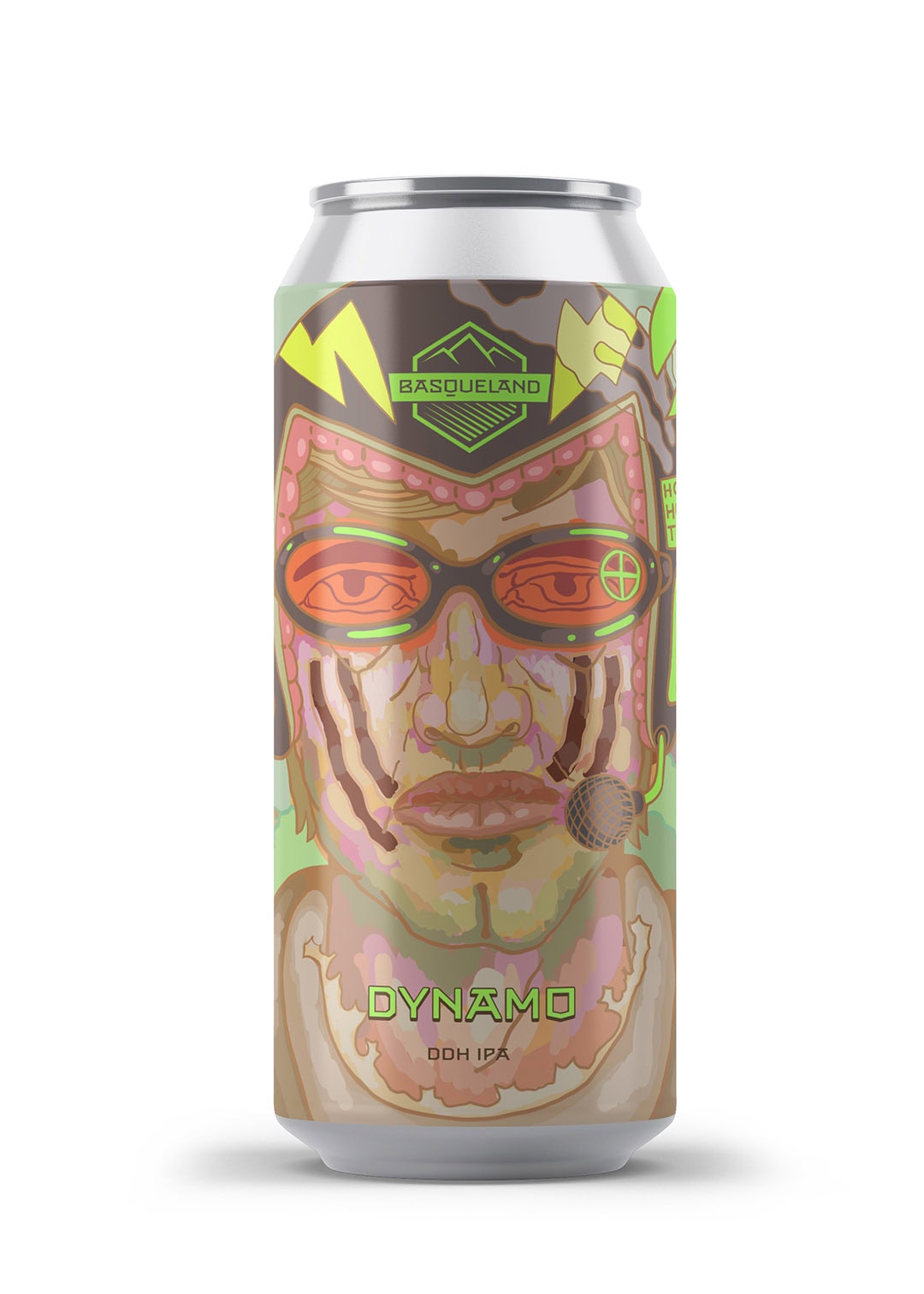 cerveza artesanal premium basqueland dynamo ddh india pale ale lata ilustración marcos navarro
